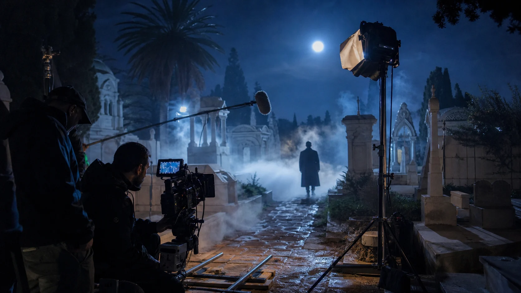 Décor de cimetière — prestation Tournages audiovisuels en Algérie