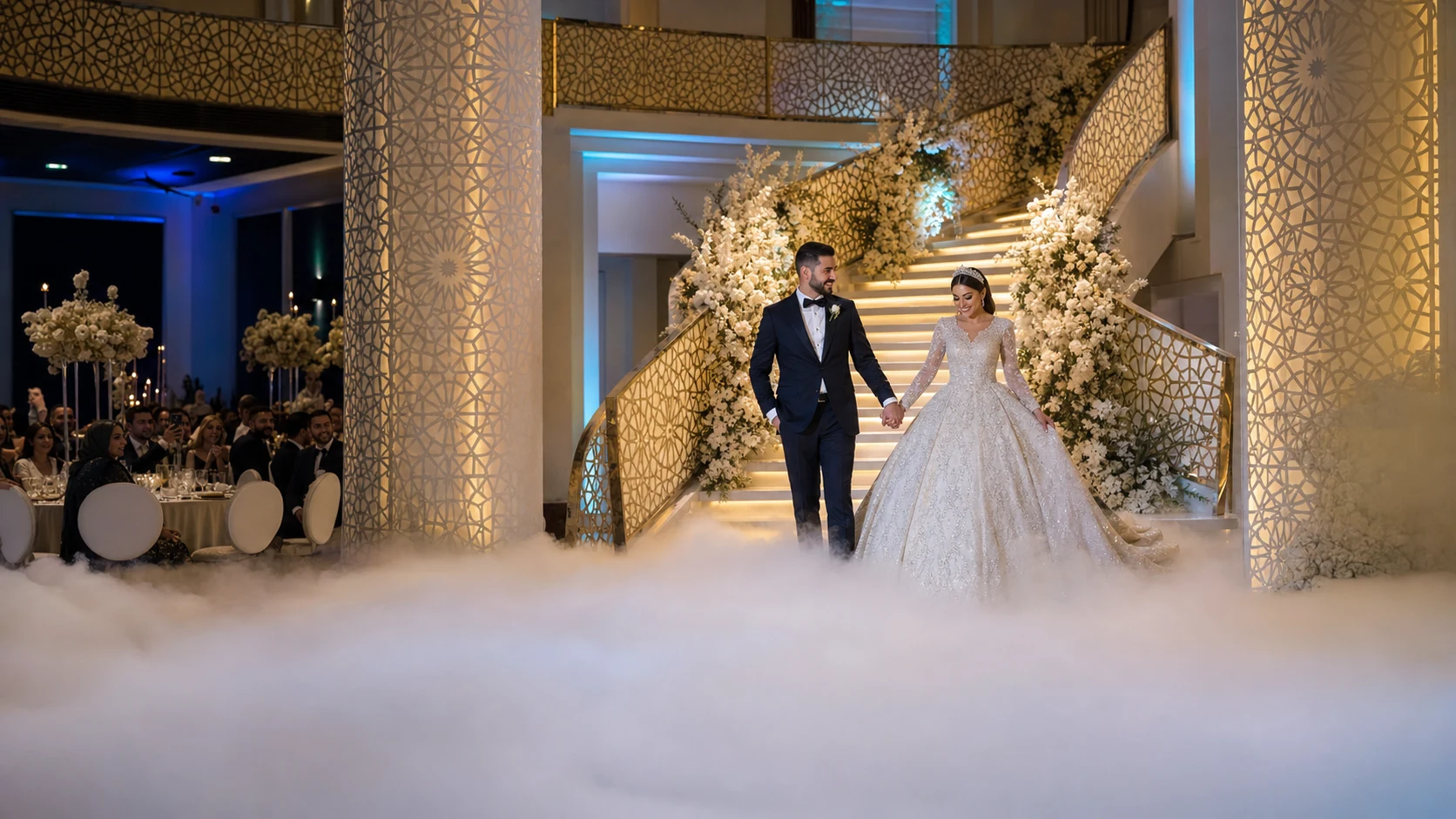 Entrée des mariés — prestation Mariages & réceptions en Algérie