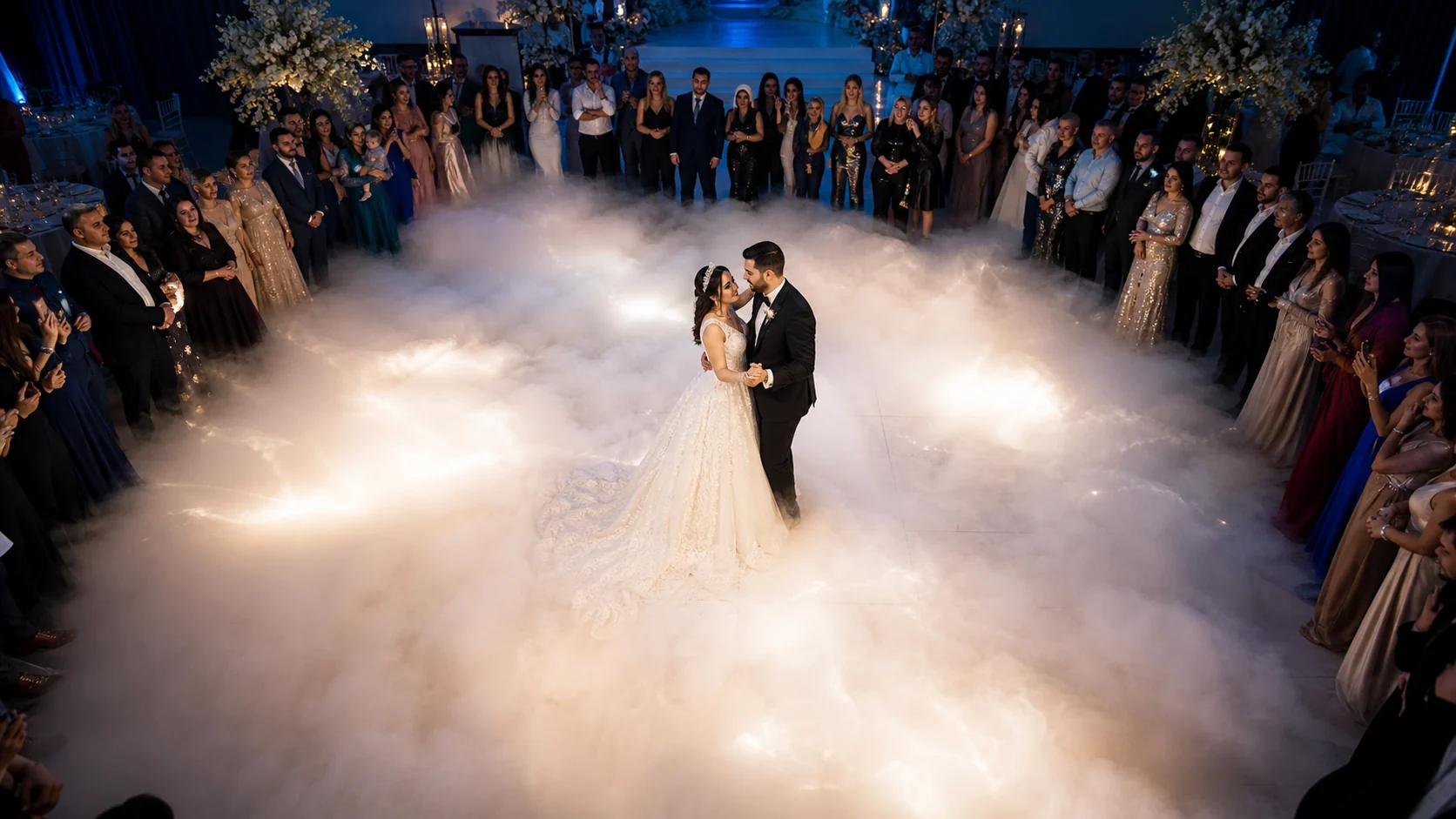Première danse — vue complète — prestation Mariages & réceptions en Algérie